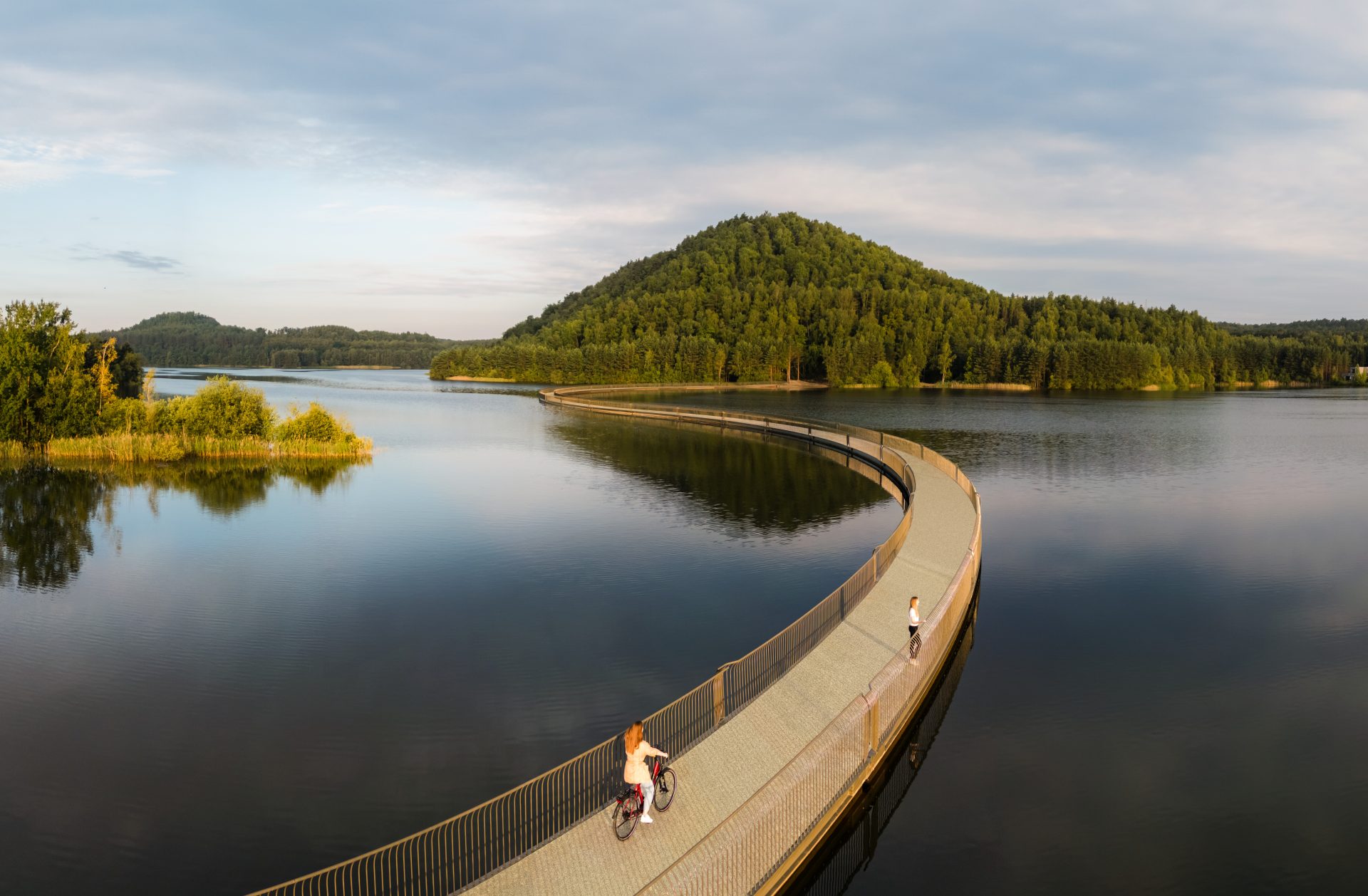 Fietsen tussen de Mijnterrils