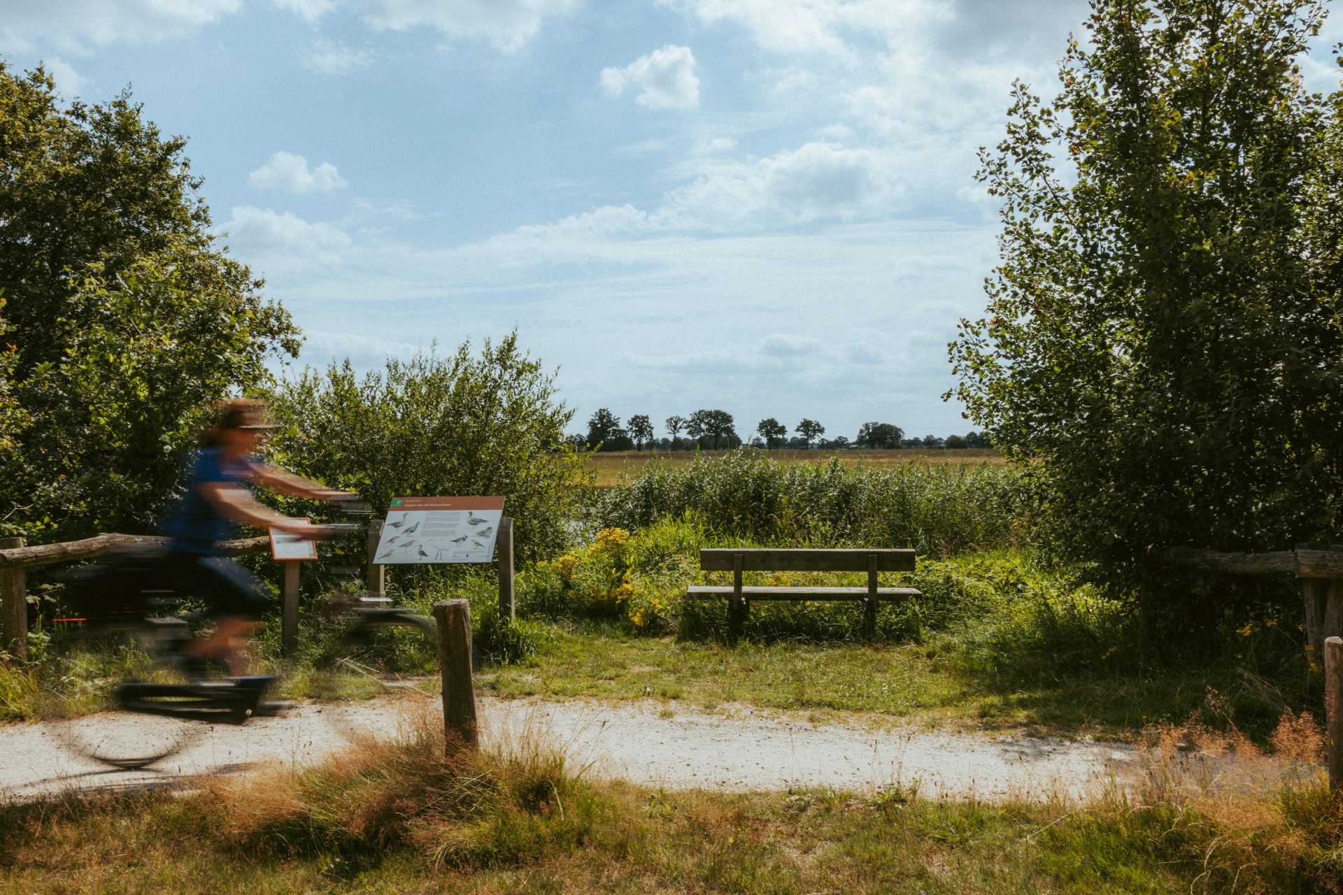 fietsroute door de Peel in Noord-Brabant