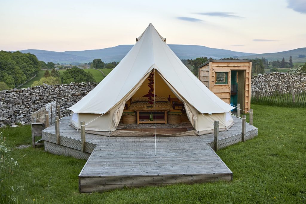 glamping in het verenigd koninkrijk