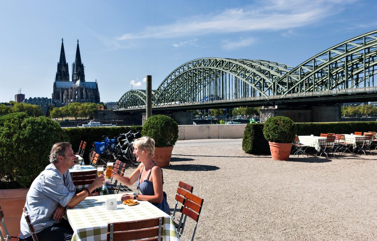 Rheinradweg, Keulen. Foto European Cyclists' Federation, P. Gawandtka