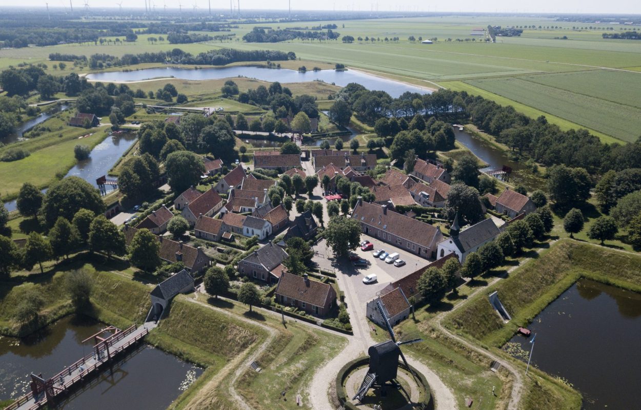 Fietsroute Bourtange start in de vesting